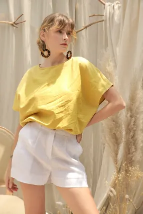 Andie Basic Linen Shorts