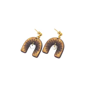 Celestial Wood Earrings | MOONDANCE