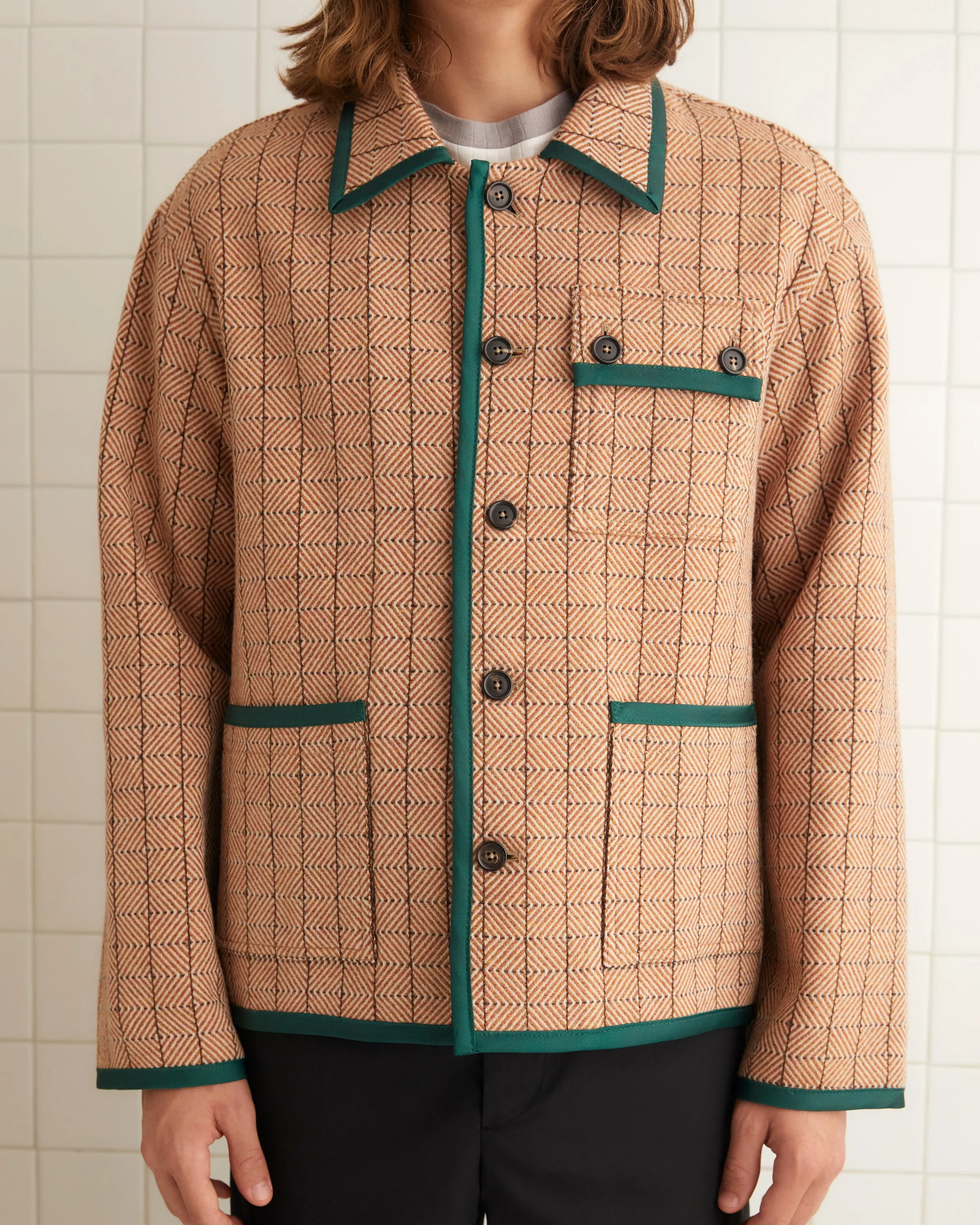 Chevron Grid Jacket