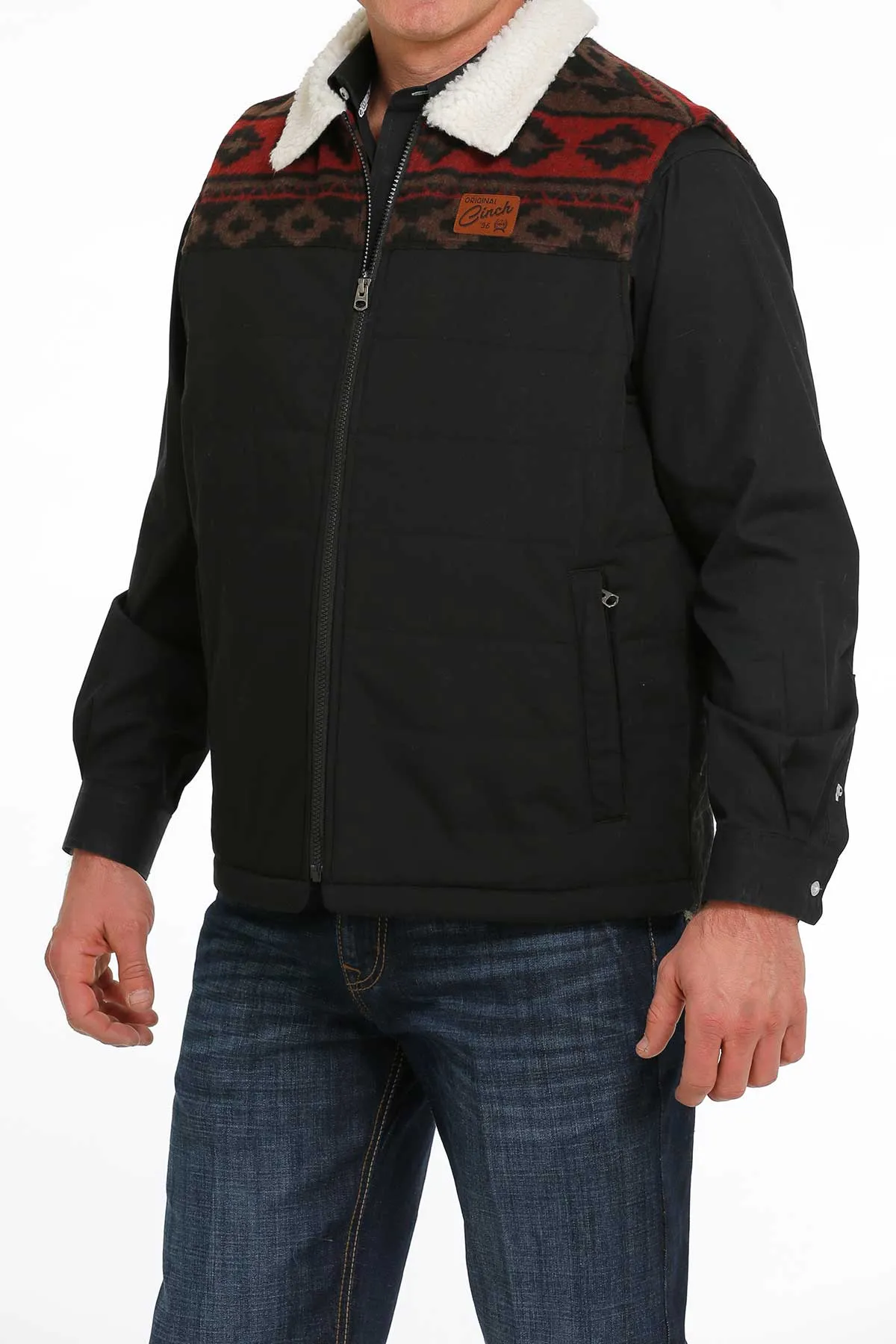 Cinch | Black Canvas Quilted Vest