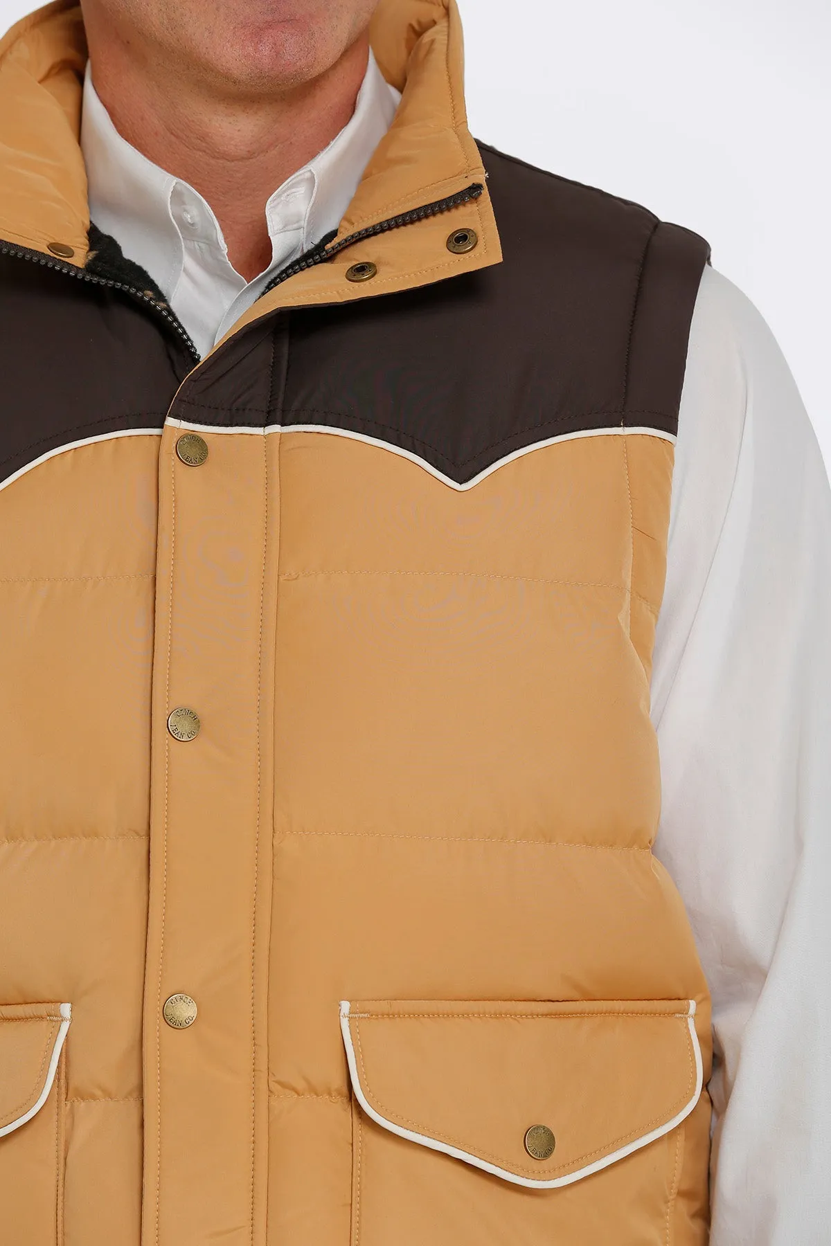 Cinch | Gold Quilted Vest