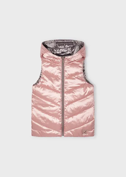 Copper Reversible Puffer Girl’s Vest - Select Size