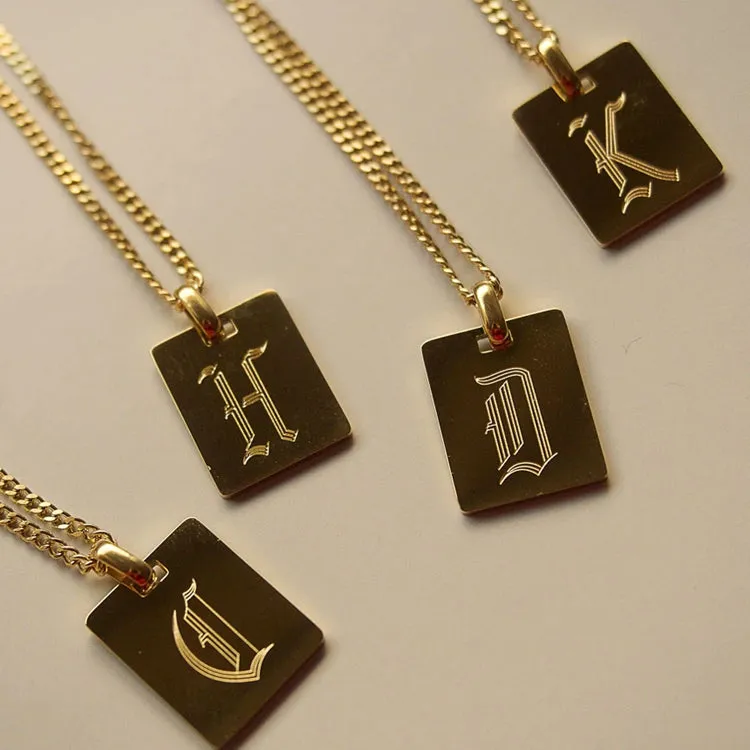 Engraved Initial