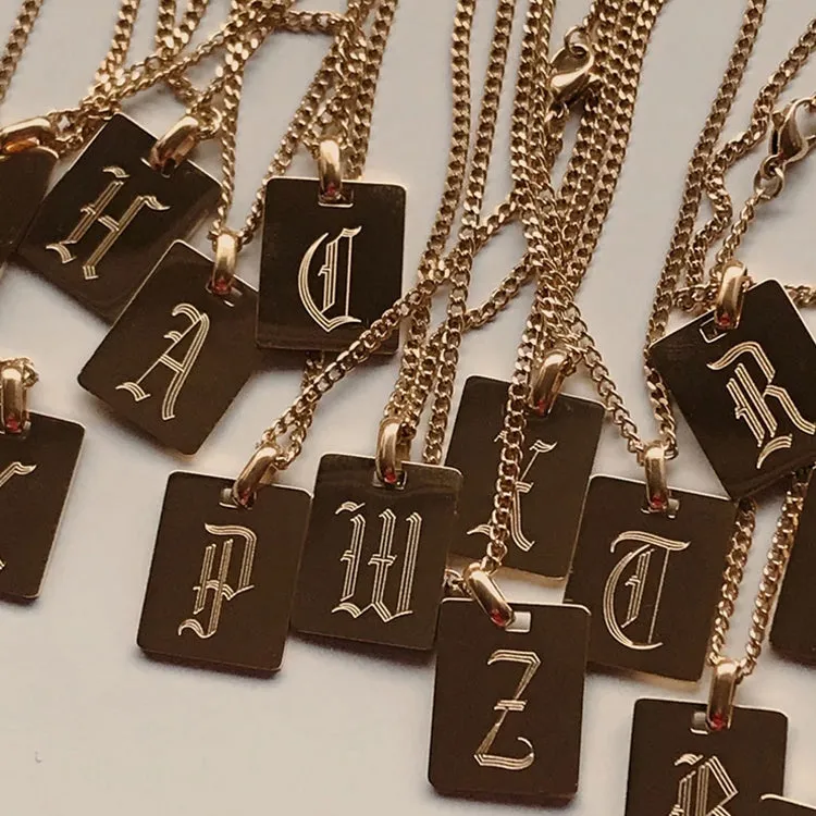 Engraved Initial