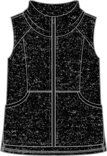 Escape by Habitat Frosted Polar Fleece Vest - 16225