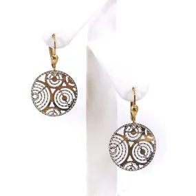 Gold Circle Earrings