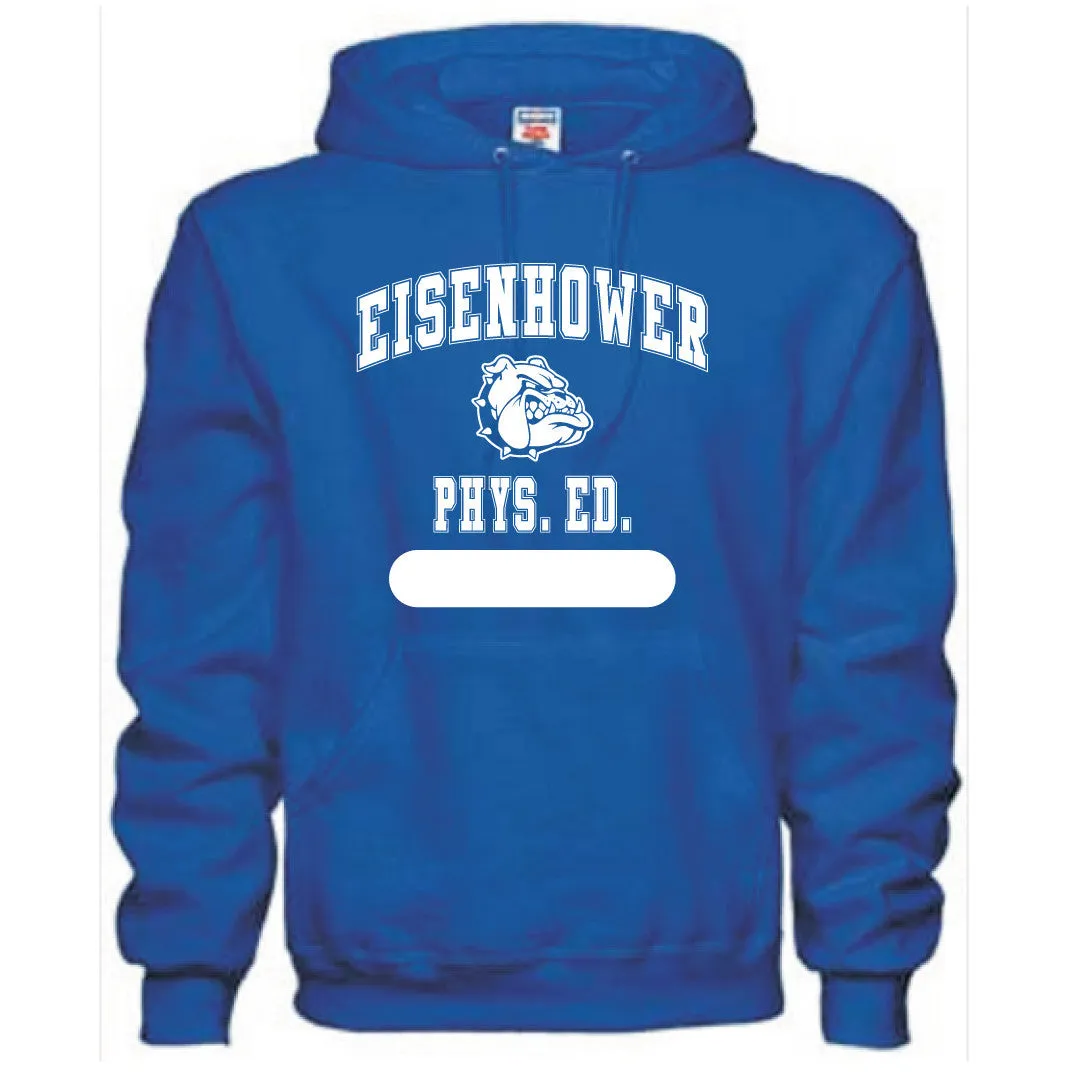 GYM UNIFORM PULLOVER HOODED SWEATSHIRT / ROYAL BLUE