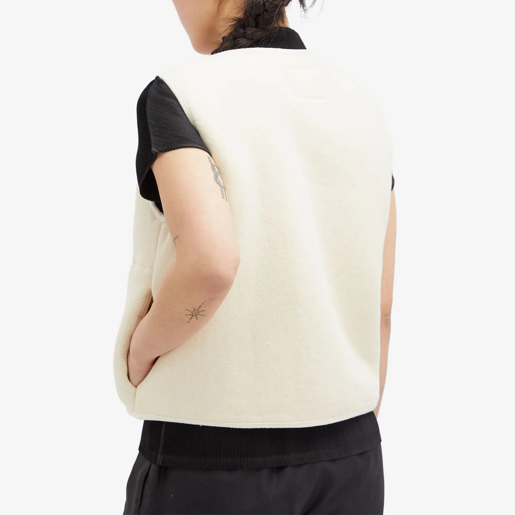 Jil Sander  Fleece vest, cream