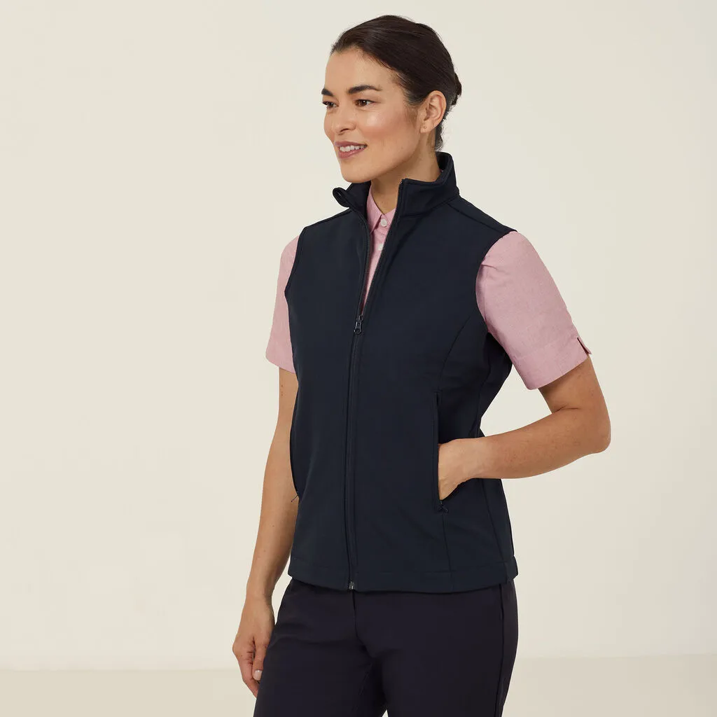 Ladies Bonded Fleece Vest - CAT748