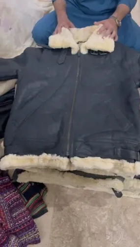 Leather fur Jacket 10 pieces