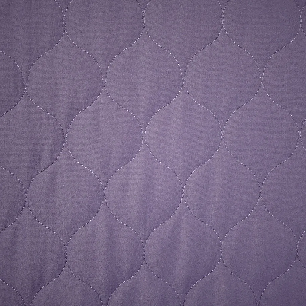 Light Weight Matte Bubble Quilted Puff Coating Purple