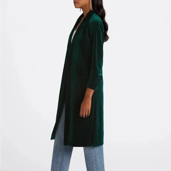 LYDIA VELVET DUSTER COAT