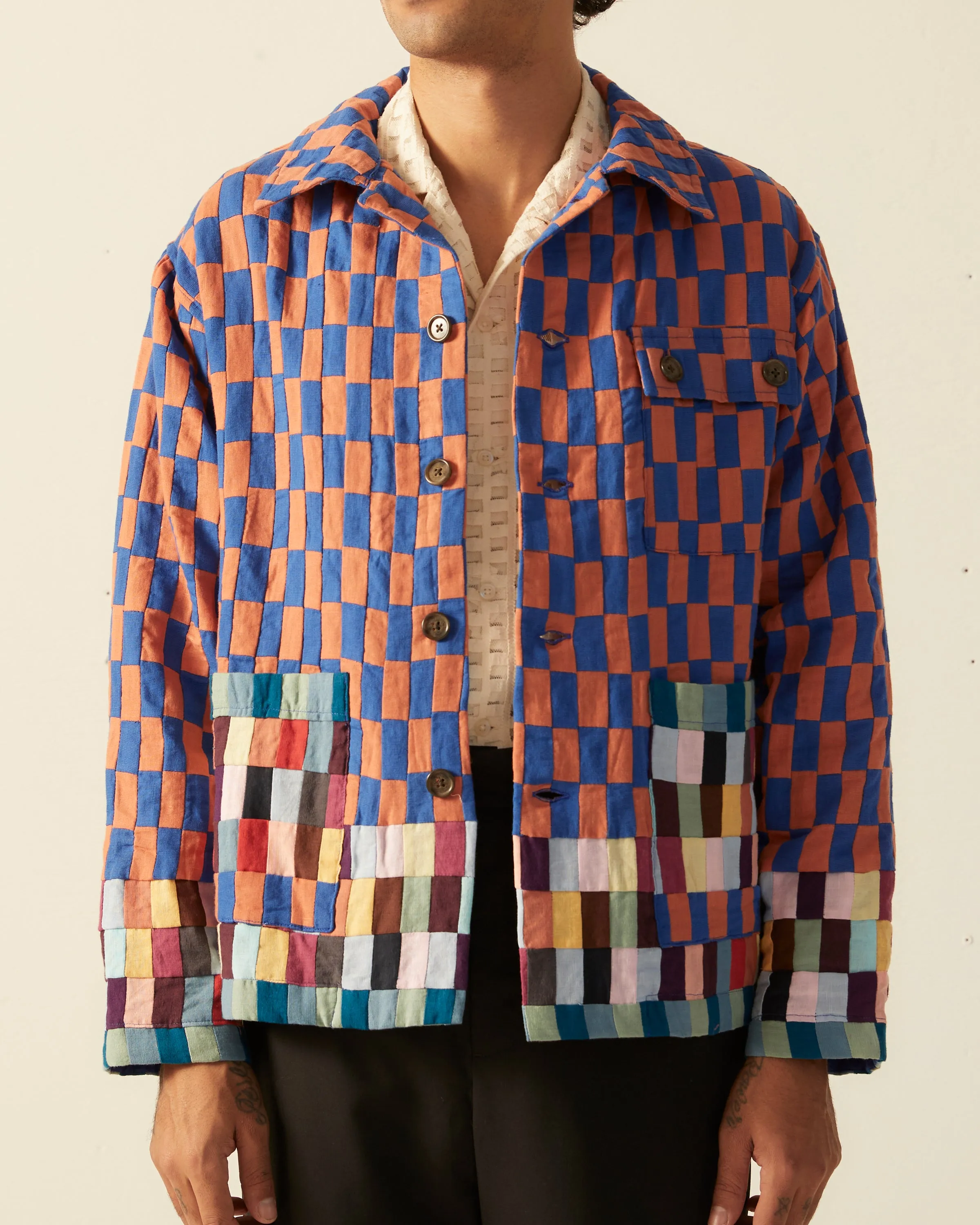 Mini Patchwork Workwear Jacket