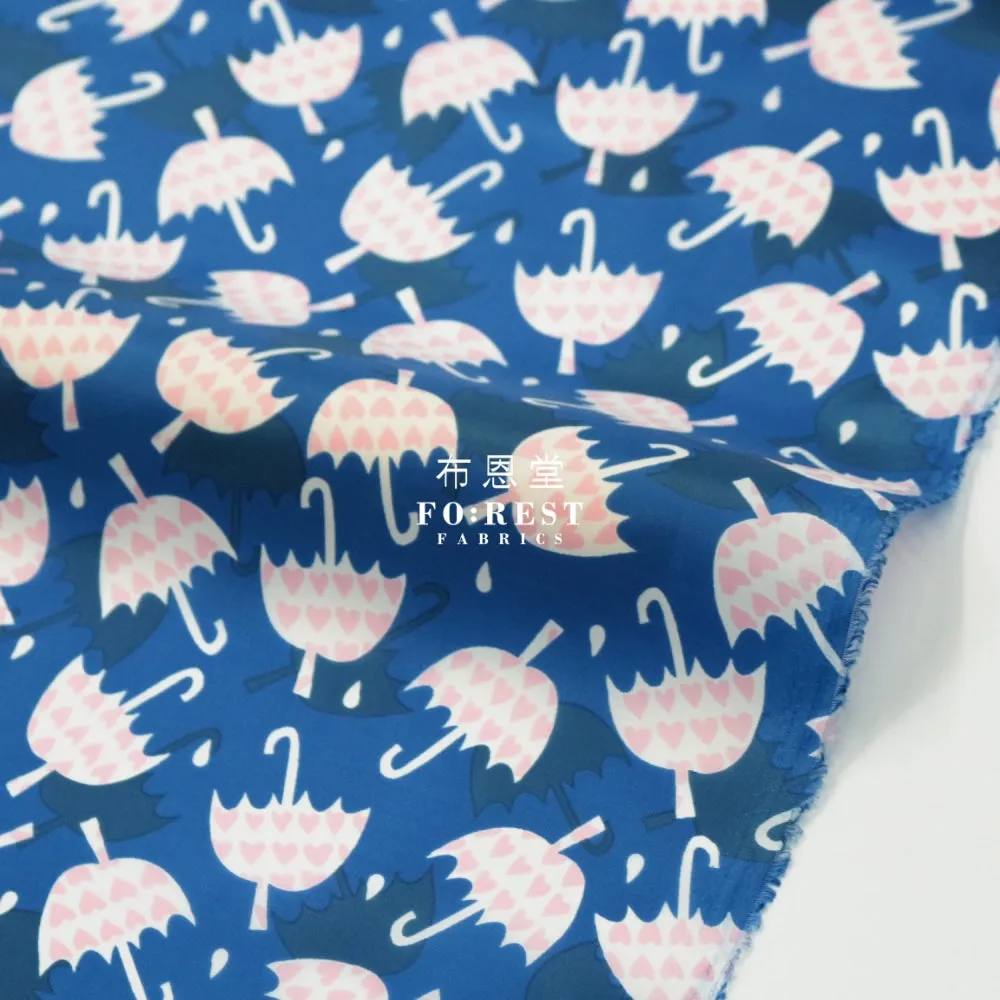 Nylon Waterproof - Umbrella Heart薄防水Blue