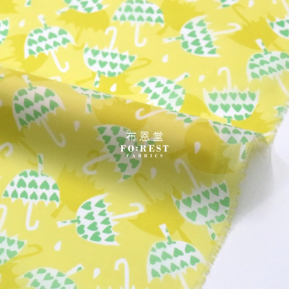 Nylon Waterproof - Umbrella Heart薄防水Yellow