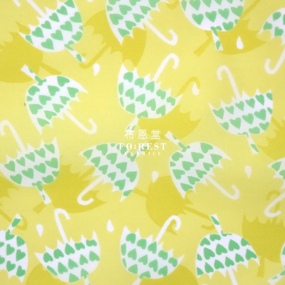 Nylon Waterproof - Umbrella Heart薄防水Yellow