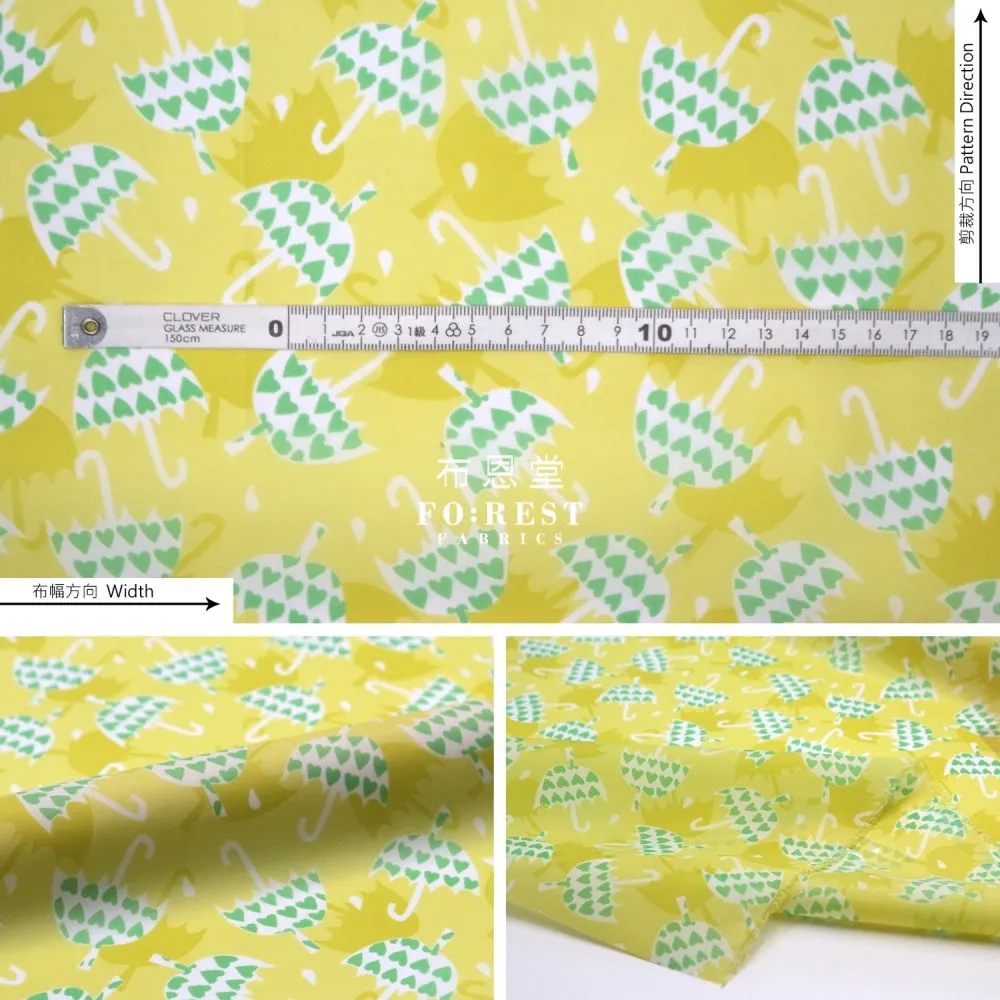 Nylon Waterproof - Umbrella Heart薄防水Yellow