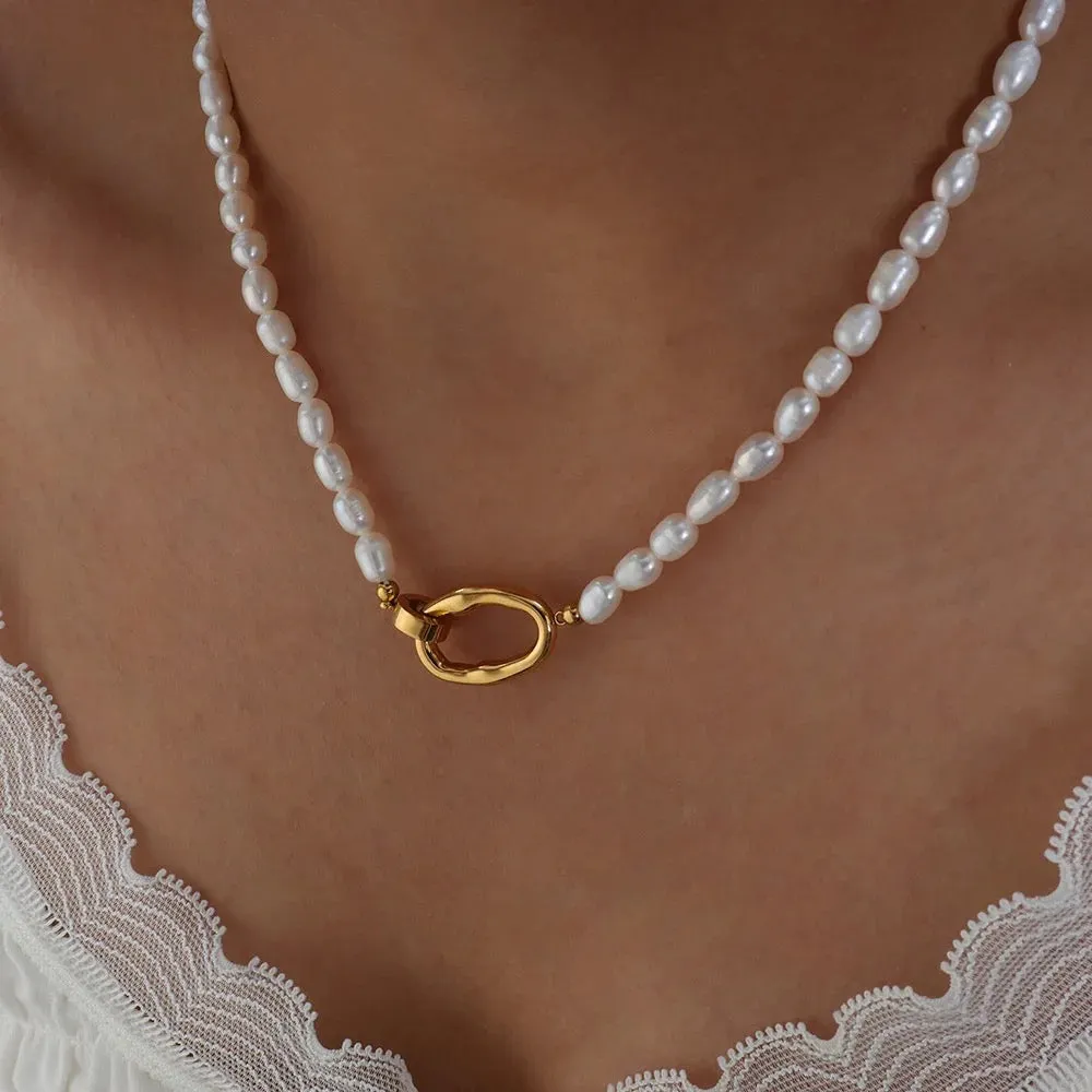 Pearl Clasp Necklace