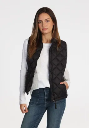 Quilted Nylon Zip Vest