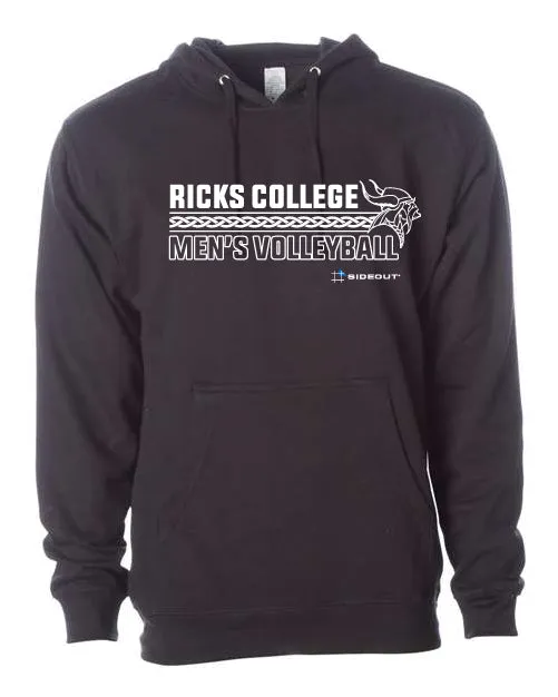 Rick's College Classic Unisex Black Hooded Sweatshirt