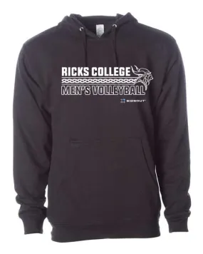 Rick's College Classic Unisex Black Hooded Sweatshirt