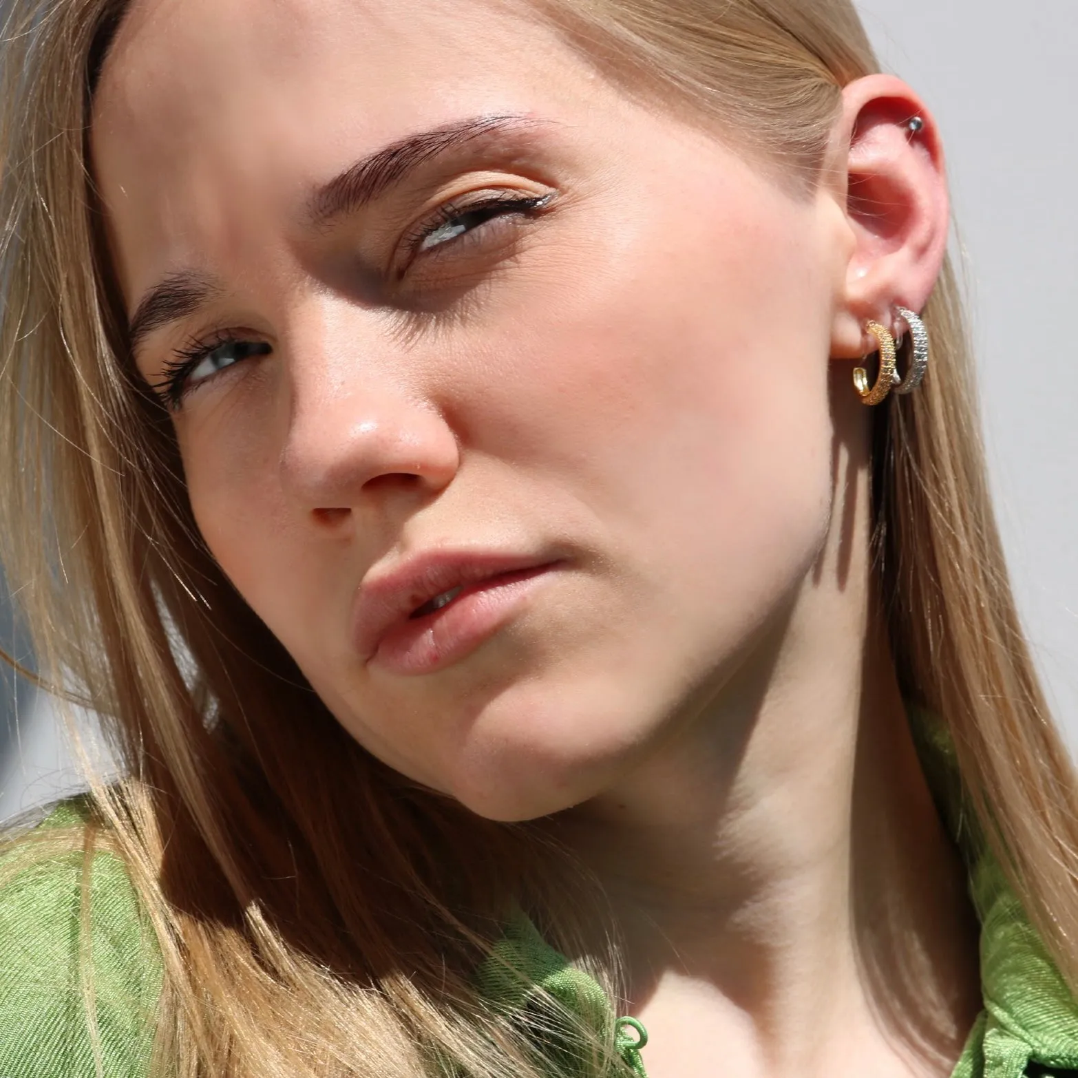 Sparkly Hoop Earrings