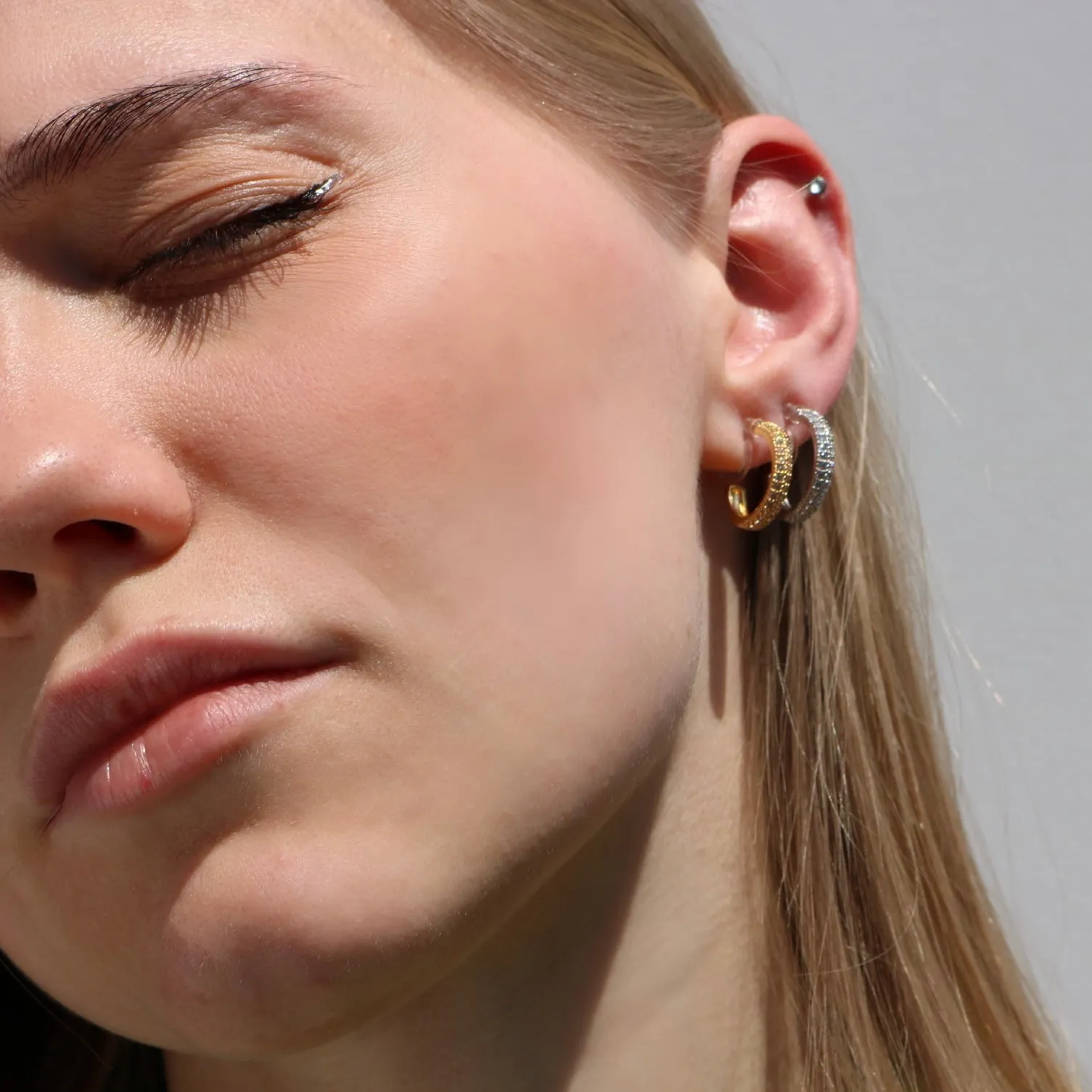 Sparkly Hoop Earrings