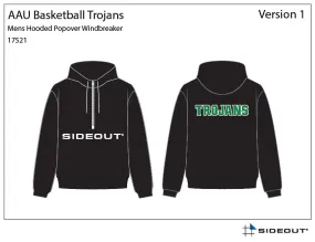 Trojans Basketball Unisex 1/2 Zip Hooded Windbreaker