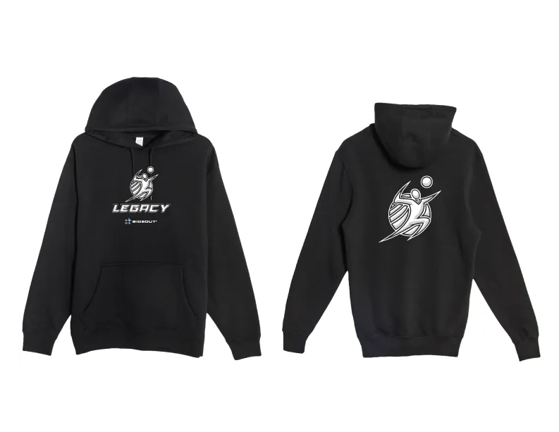 Upstate Legacy Black Unisex Hooded Sweatshirt