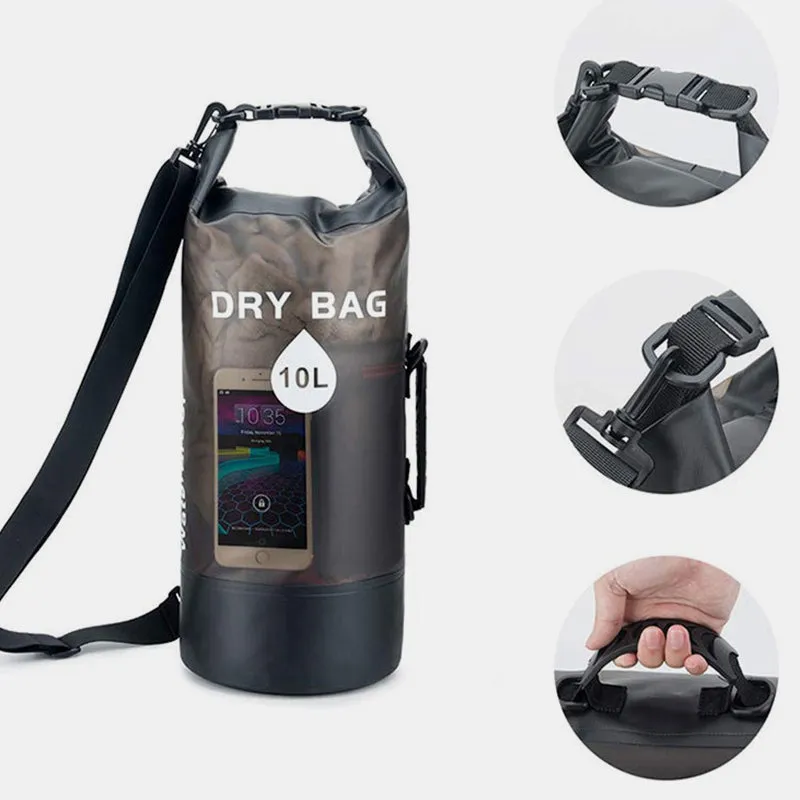 Waterproof Dry Bag Floating Roll Top Drybag Backpack for Beach Pool Sports