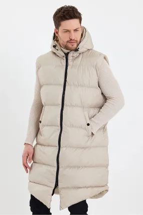 Weyeze Men's Mink Long Puffer Vest